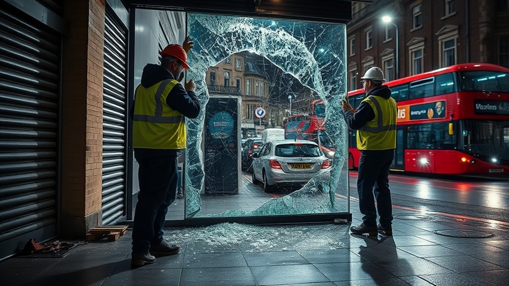 Emergency Shop Front Repair Esher